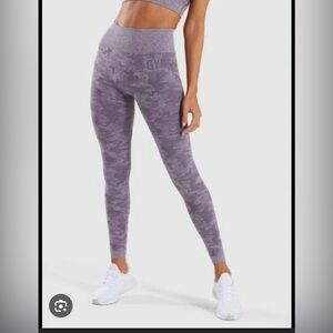 Gymshark Camo Seamless Leggings (Purple)